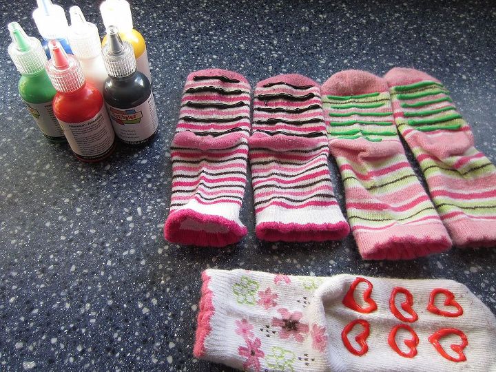 como fazer meias aderentes, Deixe os secar por cerca de 4 horas e est o prontos para usar