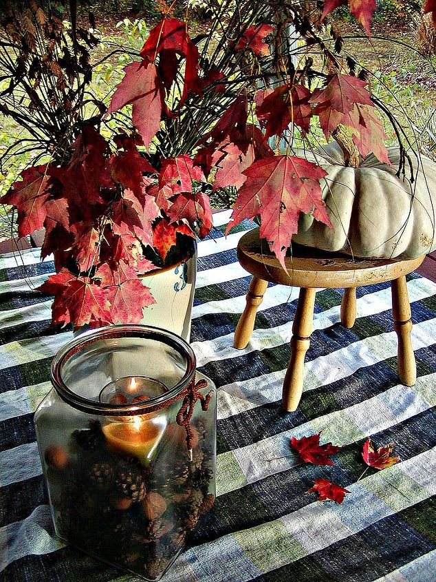 white oak studio designs open house snap shots, gardening, A vignette in honor of Autumn was located on the open porch