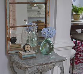 anything blue friday features, home decor, painted furniture, repurposing upcycling, Lovely table and vignette from