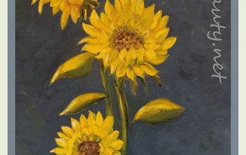 my SUNFLOWER oil painting http://arttisbeauty.blogspot.com/2012/07/updated-and-changed-sunflower-painting.html