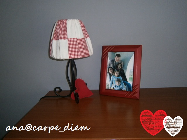 red amp white lamp shade, home decor, valentines day ideas