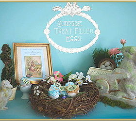 easter surprise treat filled hollow eggs, crafts, easter decorations, seasonal holiday decor, wreaths