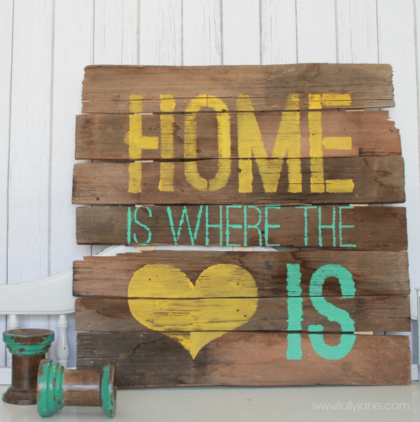 How To Create Stenciled Pallet Art Hometalk