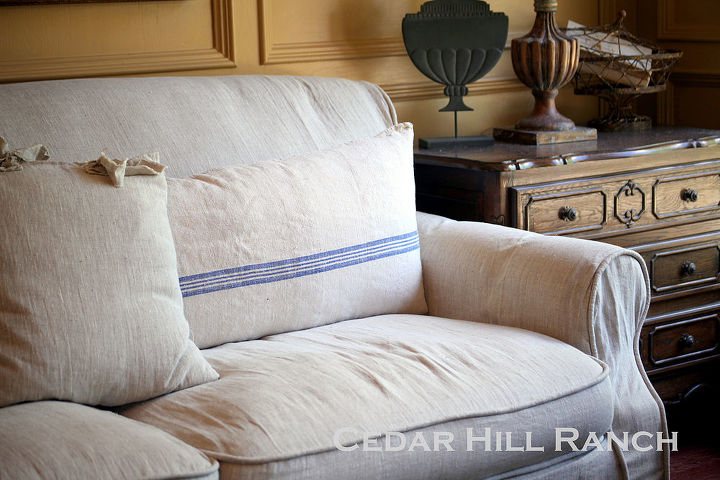french linen slipcovers, diy, living room ideas, reupholster