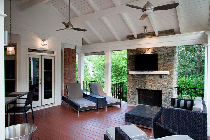 best covered deck award, decks, fireplaces mantels, home decor, outdoor living