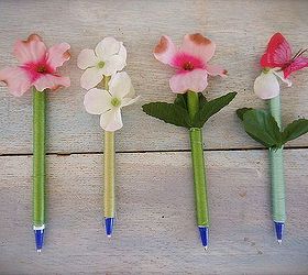 mother s day diy flower pot pens, crafts, have fun varying the colors and flowers