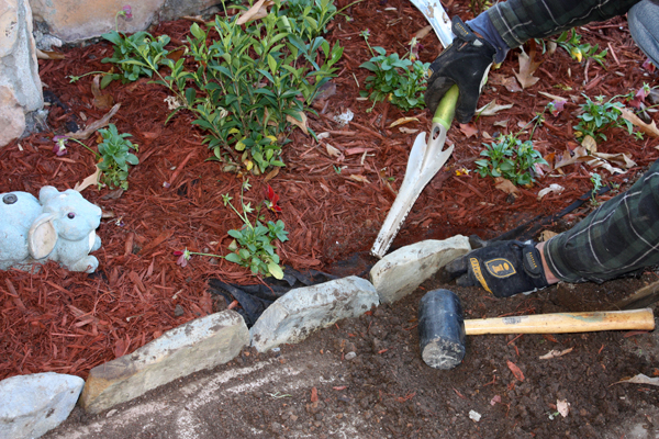 natural stone landscape edging