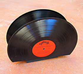 recycled vinyl albums, repurposing upcycling