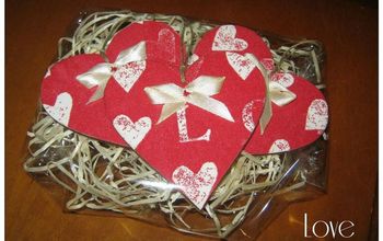 Decoupage Hearts for Charity Auction