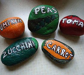 vegetable plant markers rock, crafts, Okay it became an addiction I now have a set with more on the way