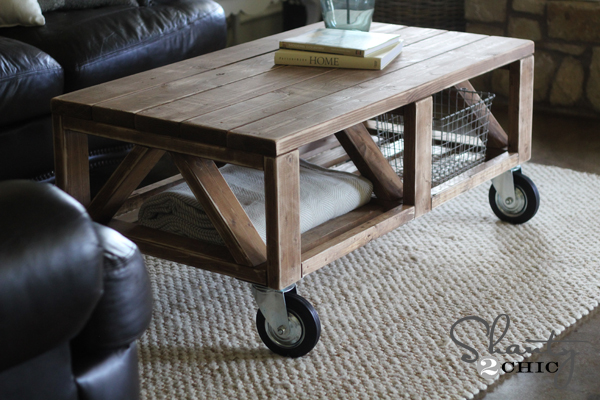 diy truss coffee table, diy, painted furniture, woodworking projects, DIY Coffee Table on Wheels
