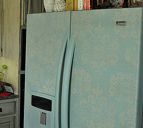 refrigerator makeover using maison blanche chalk paint, appliances, painting