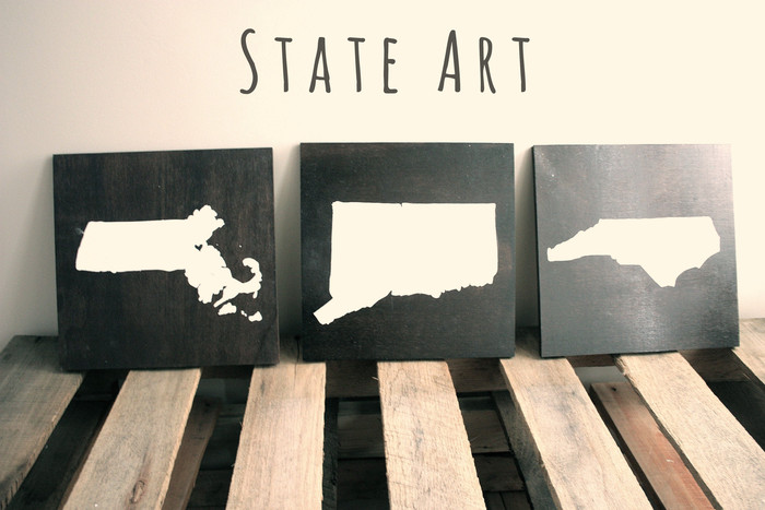 love your state make it art, crafts, home decor