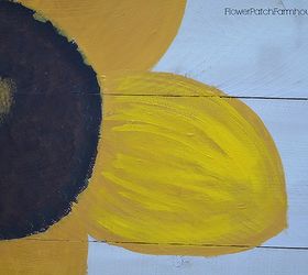 learn to paint a simple sunflower great for fall decorating, crafts, seasonal holiday decor, Add the petals