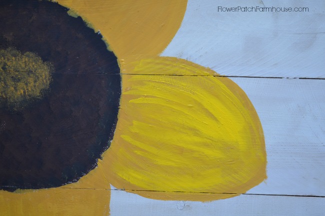 learn to paint a simple sunflower great for fall decorating, crafts, seasonal holiday decor, Add the petals