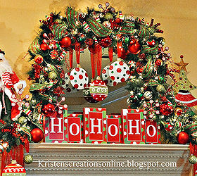 whimsical christmas mantel 2013, christmas decorations, fireplaces mantels, seasonal holiday decor, wreaths