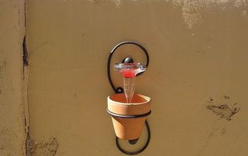 Alimentador de colibríes improvisado