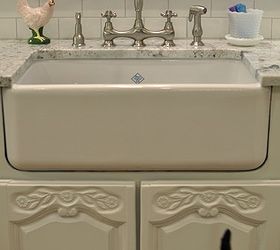 adding a farm sink to existing cabinets, diy, how to, kitchen design, repurposing upcycling, Reba The Cat approves of the sink but she s not thrilled that there s another Queen in the house xo