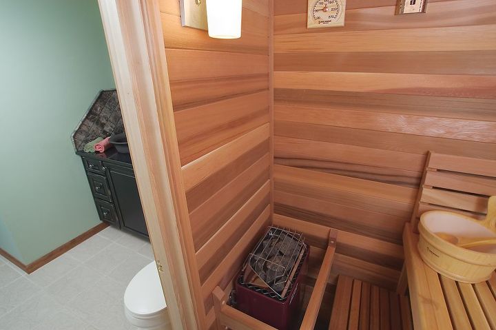 finishing your basement how about adding a sauna, basement ideas, pool designs, Sauna by AK