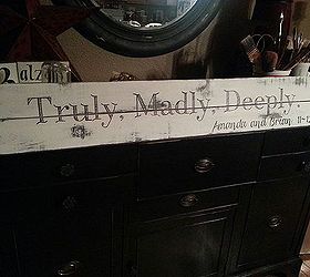 truly madly deeply pallet sign, crafts, pallet, repurposing upcycling, Paint Completed