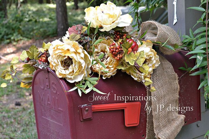 fall started with our mailbox, outdoor living, seasonal holiday decor