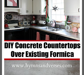 diy concrete countertops over existing formica, concrete masonry, concrete countertops, countertops, diy, how to, kitchen design
