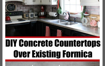 DIY Concrete Countertops Over Existing Formica