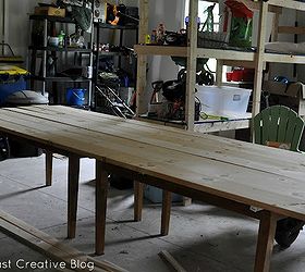 make your own farmhouse table the easy way, diy, how to, painted furniture, rustic furniture, woodworking projects, 2 Tables become 1