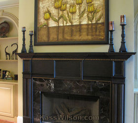 what designers know, home decor, The mantel makes the artwork more of a focal point