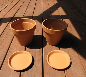 creative clay pot project, crafts, flowers, gardening, Pick your color and paint the clay pots