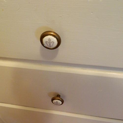 linen drawer knob update under 5, crafts, decoupage, More knobs