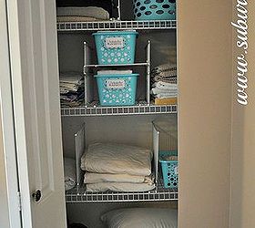 this hack will keep your linen closet organized for good, closet, shelving ideas, Admire your handiwork This set up practically enforces organization