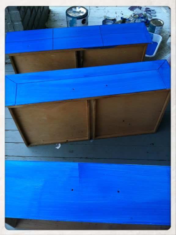 dalek dresser, painted furniture, thought about TARDIS blue