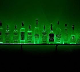 led lighted wall mounted liquor shelves bottle display, WALL LIQUOR SHELVES