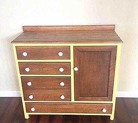 dresser refinished and painted and repurposed into a changing table, painted furniture, Baby Buttercup Changing Table