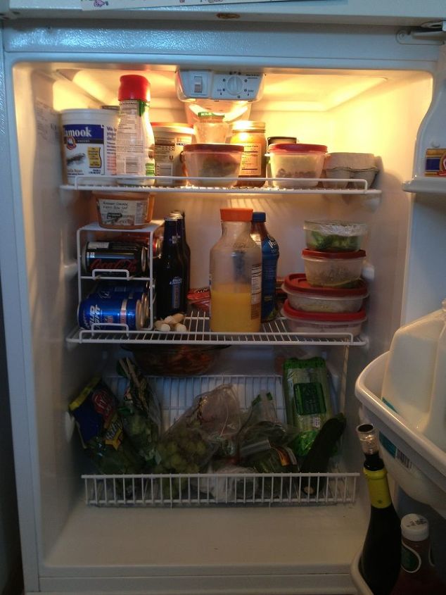 i have a very small fridge only 4 10 tall need help organizing it, organizing