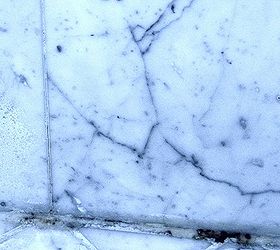 how can i remove lime scale from marble tile, AFTER Right side Tile Polished with GET OFF MY Shower Glass DIY Kit Crust is GONE