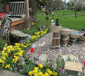 pulled out garden decor for spring, gardening, outdoor living