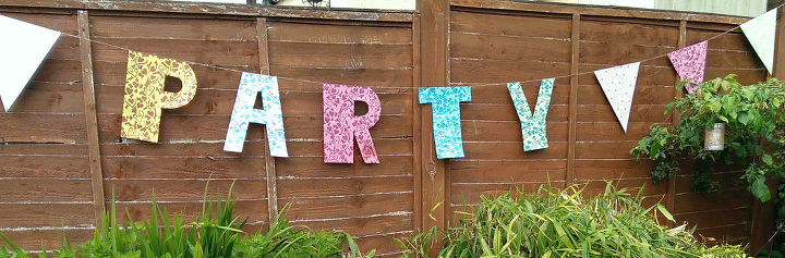 diy giant party decorations, crafts, Party banner