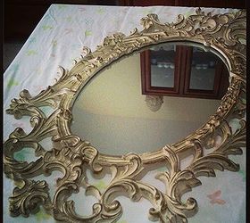 my chalk paint syrocco mirror, chalk paint, home decor, painting, the before