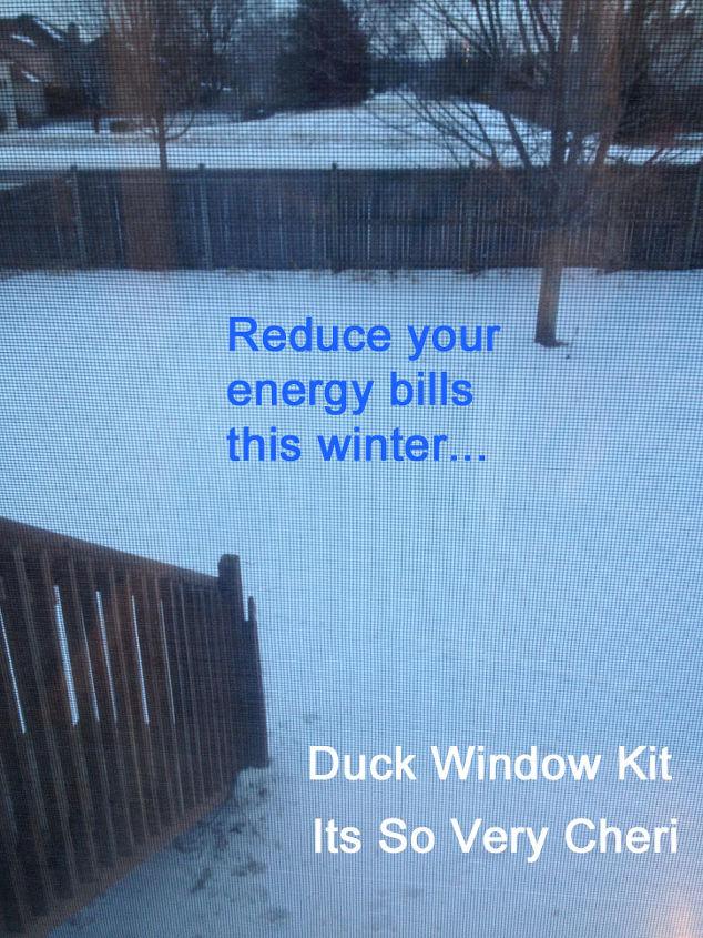 save money on energy bills, home maintenance repairs, lighting, windows, Plastic DUCK Window Kit does not obstruct your view
