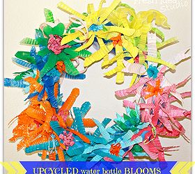 where are your empties go get em we re making upcycled blooms, crafts, repurposing upcycling, wreaths, How to DIY Upcycled water bottle Blooms