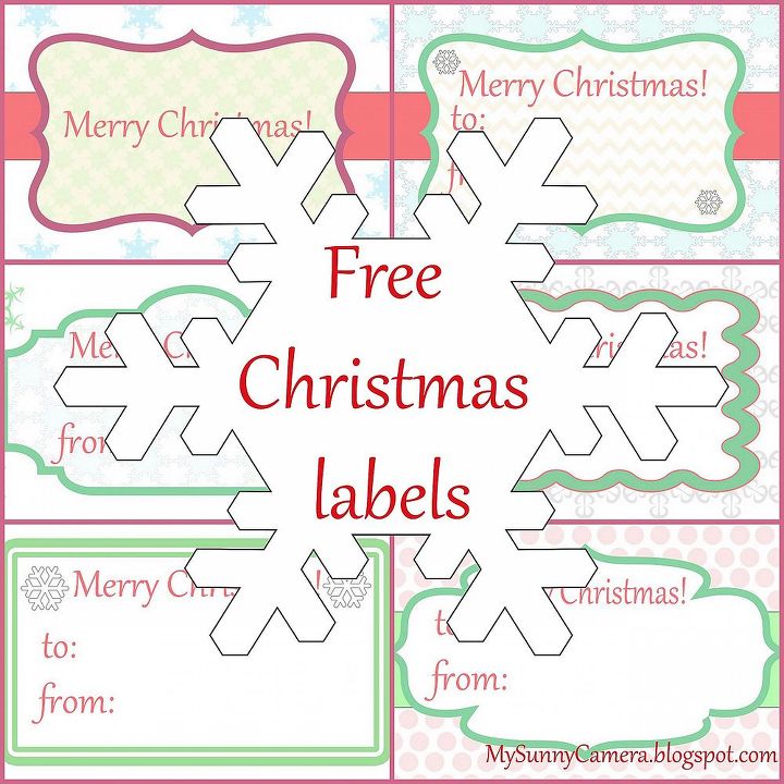 6 free printable christmas labels, crafts