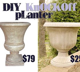 thrifty diy planter knockoff, gardening, repurposing upcycling