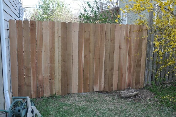 new fence with gates, fences, Right side from front