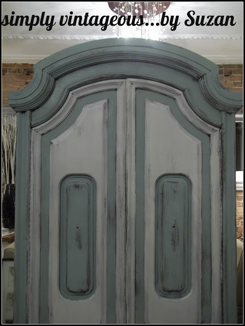 armoire makeover before and after, painted furniture