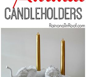 diy animal candleholders, crafts, I was going for an Anthro knock off I ended up with this