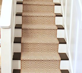 top diy projects 2013, bathroom ideas, home decor, living room ideas, stairs, Painted pine stairs and new Dash and Albert runners