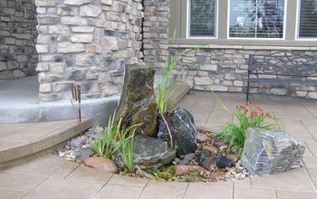 Just because you have only a small patio, doesn't mean you can't enjoy the sounds of splashing water of a water feature!