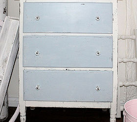 vintage dresser and mirror, painted furniture, dresser before